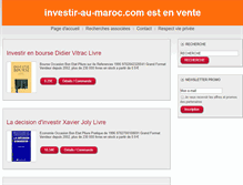 Tablet Screenshot of investir-au-maroc.com